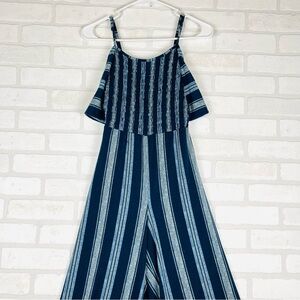 Super Cute‎ Boho Hippie Romper Pantsuit, Shades of Blue, Travel, Summer Size 7-9